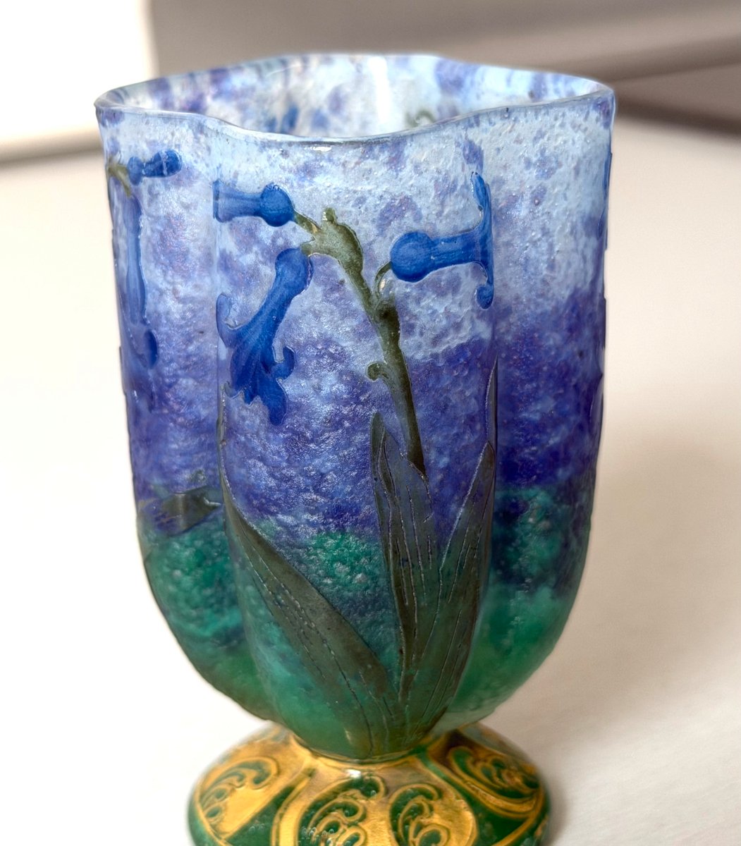 Vase Art Nouveau aux Jacinthes Daum Nancy-photo-2
