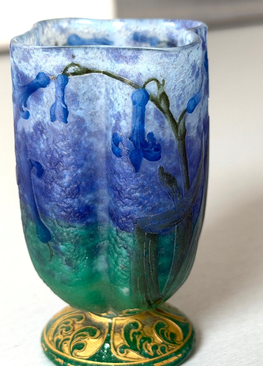 Vase Art Nouveau aux Jacinthes Daum Nancy-photo-3