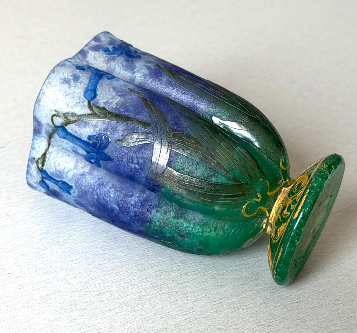 Vase Art Nouveau aux Jacinthes Daum Nancy-photo-7