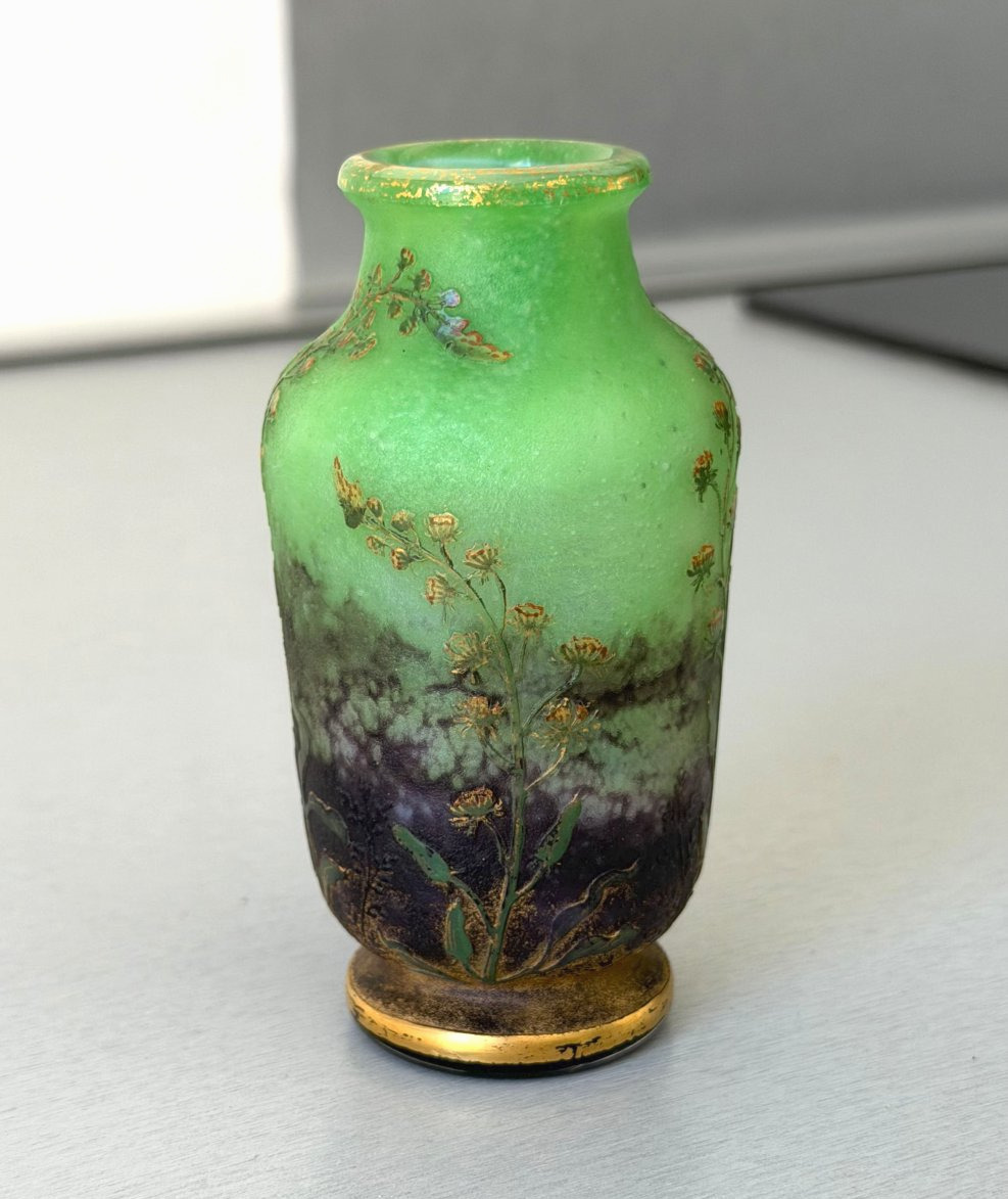 Daum Nancy "résédas" Art Nouveau Vase-photo-4