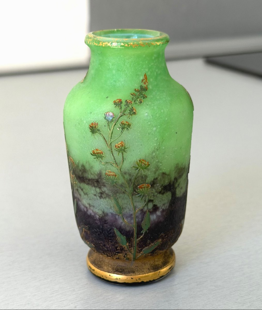 Daum Nancy "résédas" Art Nouveau Vase