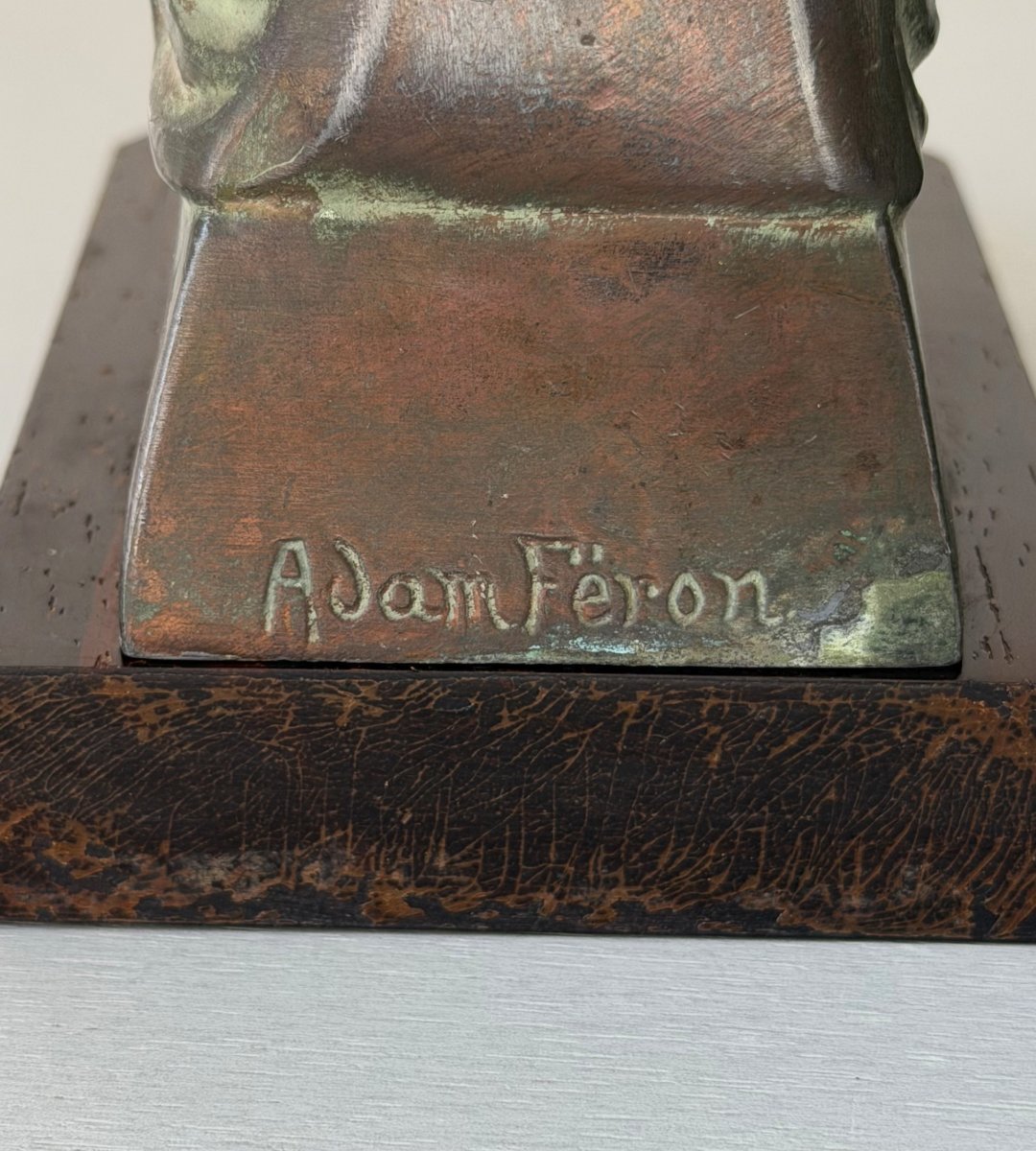 Pair Of Art Deco Bookends Signed By Adam Ferron-photo-7
