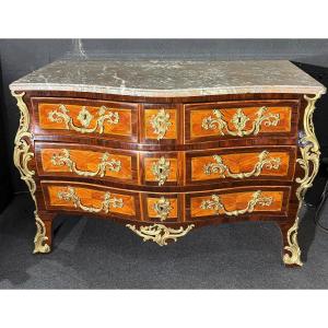 Pierre-Antoine Veaux Commode Tombeau d'époque Louis XV estampillée XVIIIe