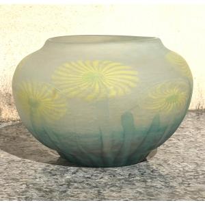 Vase Art Déco en Intercalaires de chez Charles Schneider 1920