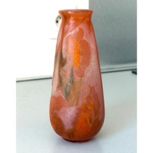 Rare vase Art Nouveau à décor Intercalaire Emile Gallé à Nancy