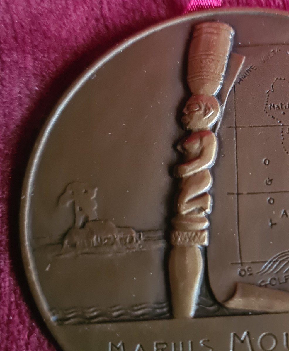 Médaille, IIIe République, Exposition Coloniale De Paris, Côte D’ivoire, Femme Du Bornou-photo-1