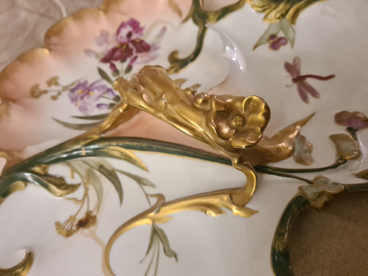 Limoges Porcelain Beggar's Dish, Art Nouveau-photo-2
