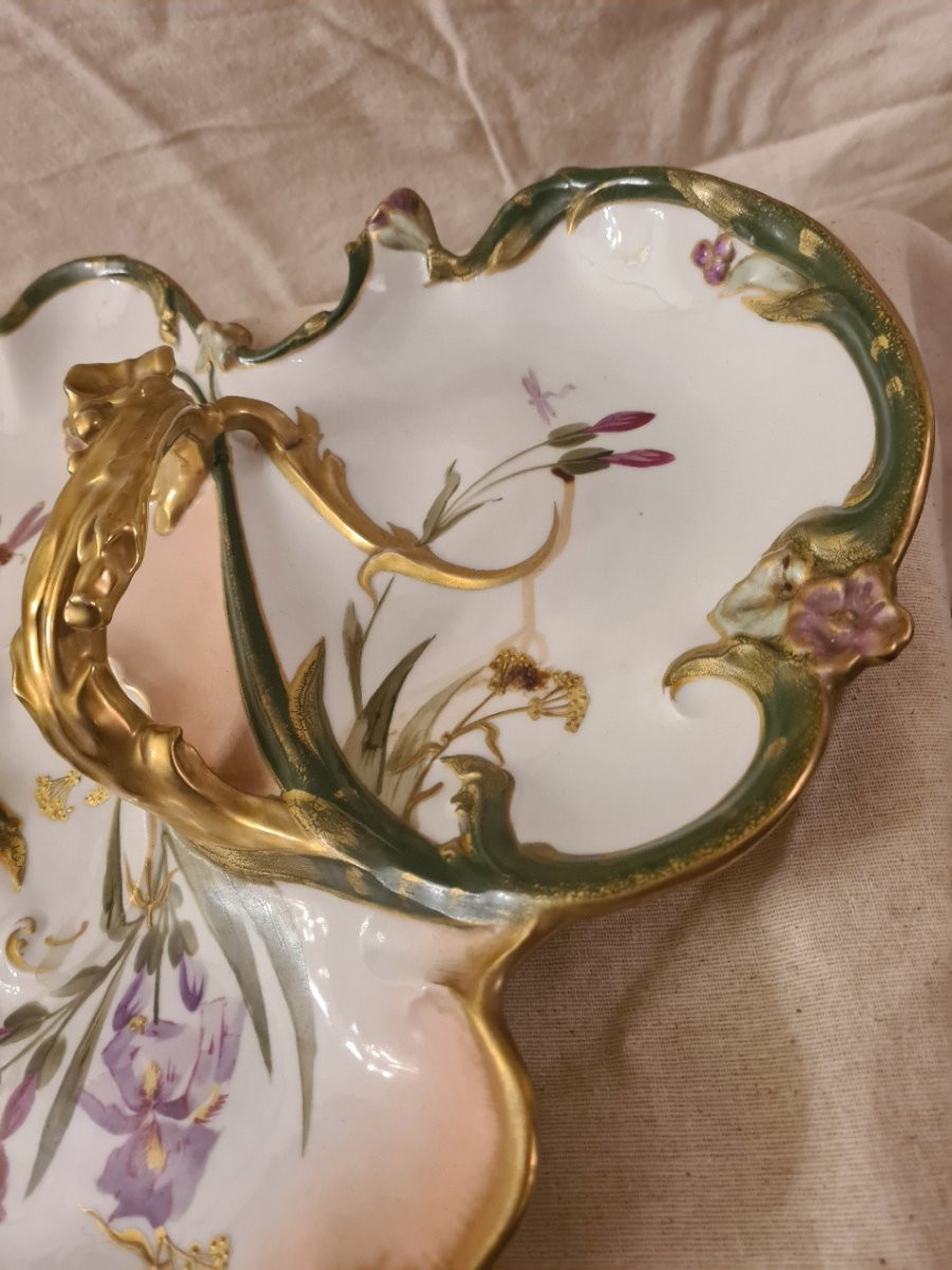 Limoges Porcelain Beggar's Dish, Art Nouveau-photo-5