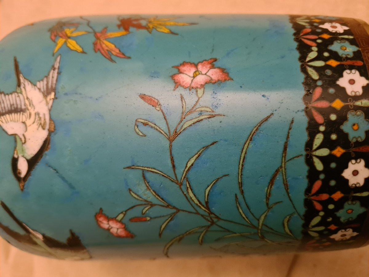 Vase Cloisonné Japon-photo-1