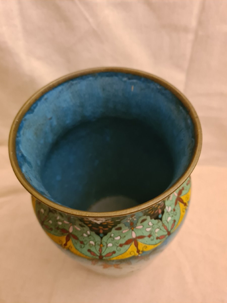 Vase Cloisonné Japon-photo-3