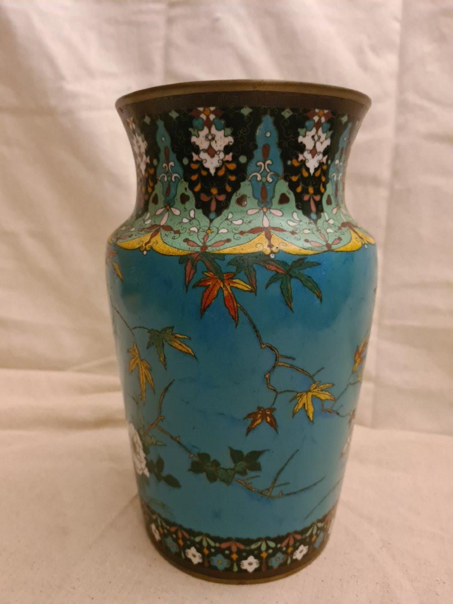Vase Cloisonné Japon-photo-4