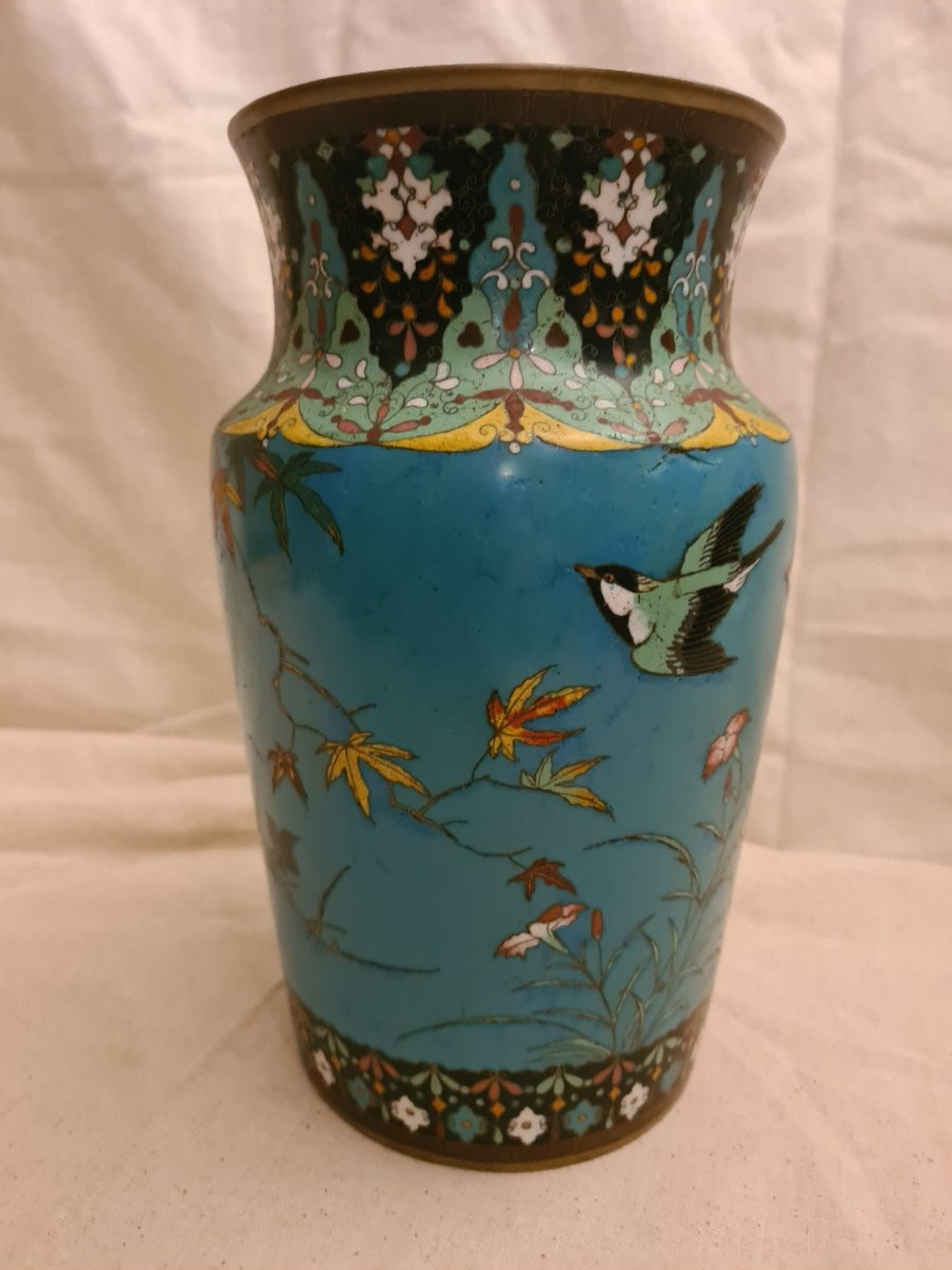 Vase Cloisonné Japon-photo-5
