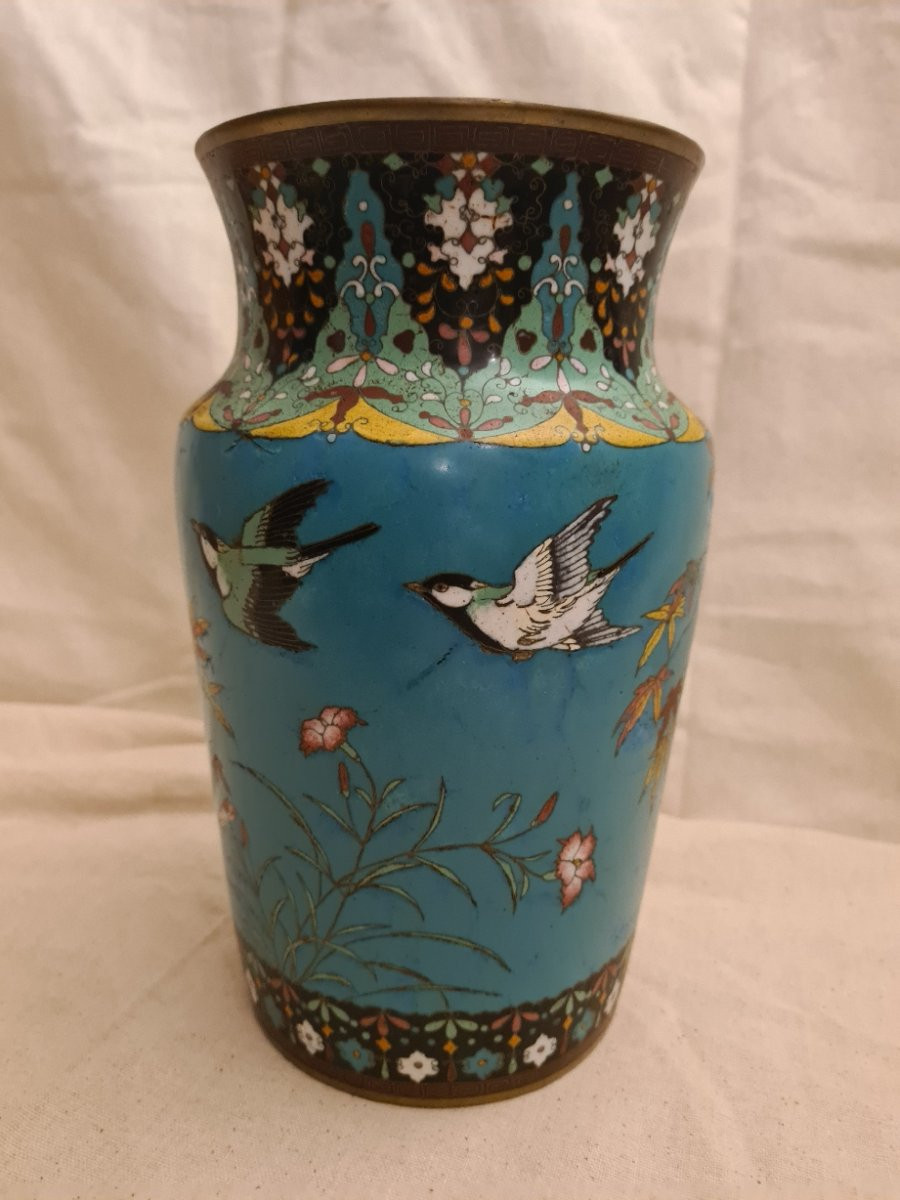 Vase Cloisonné Japon-photo-6