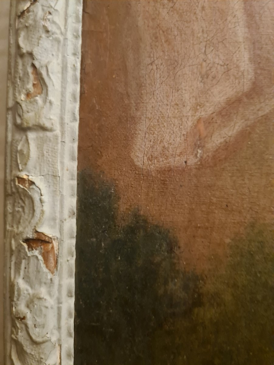 Large 18th Century Quality Portrait Of A Woman -photo-6