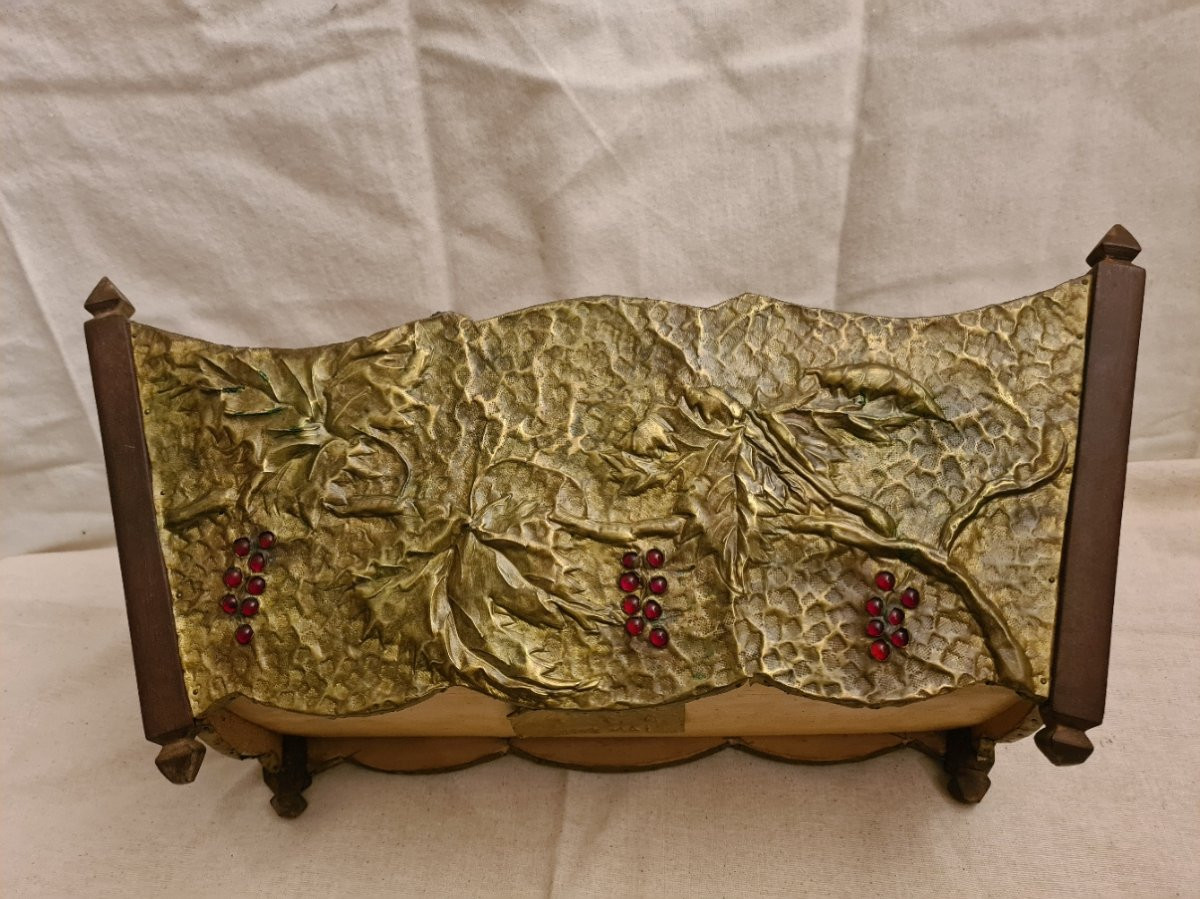 Embossed Brass Planter -photo-7