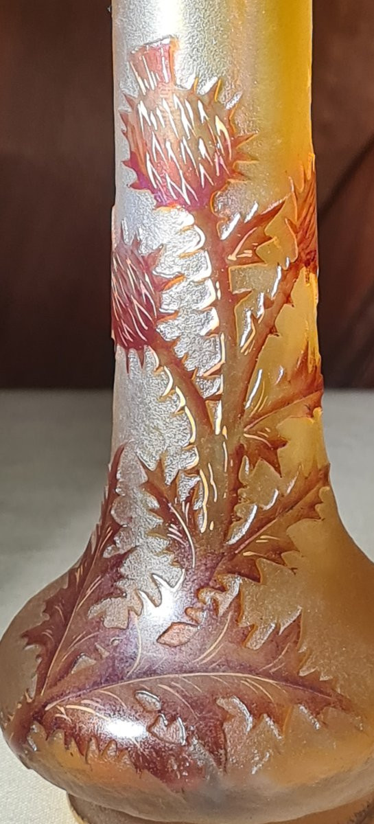 Vase Daum aux chardons-photo-1