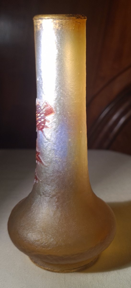 Vase Daum aux chardons-photo-2