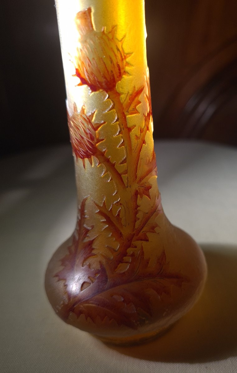 Vase Daum aux chardons-photo-7
