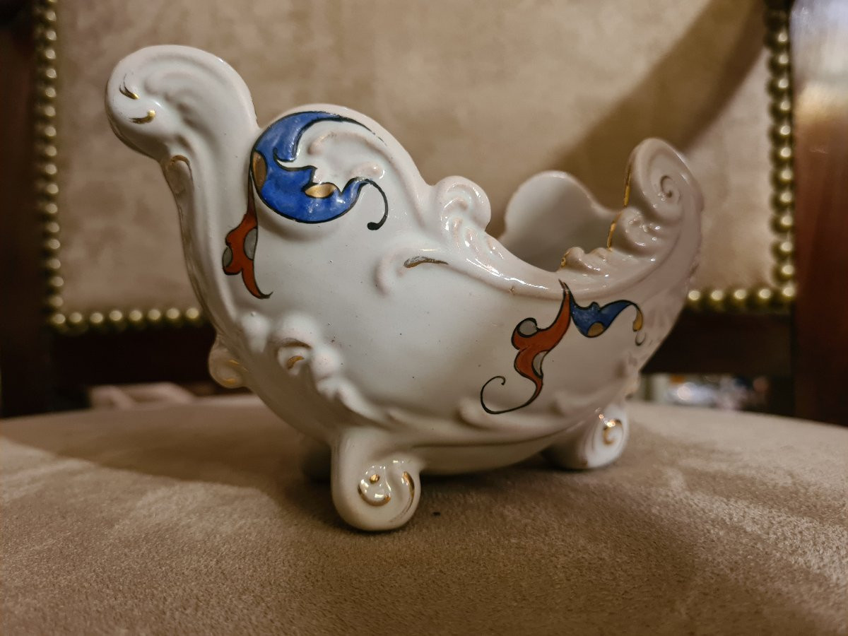 Earthenware In The Shape Of A Clog By Emile Gallé In Nancy-photo-2