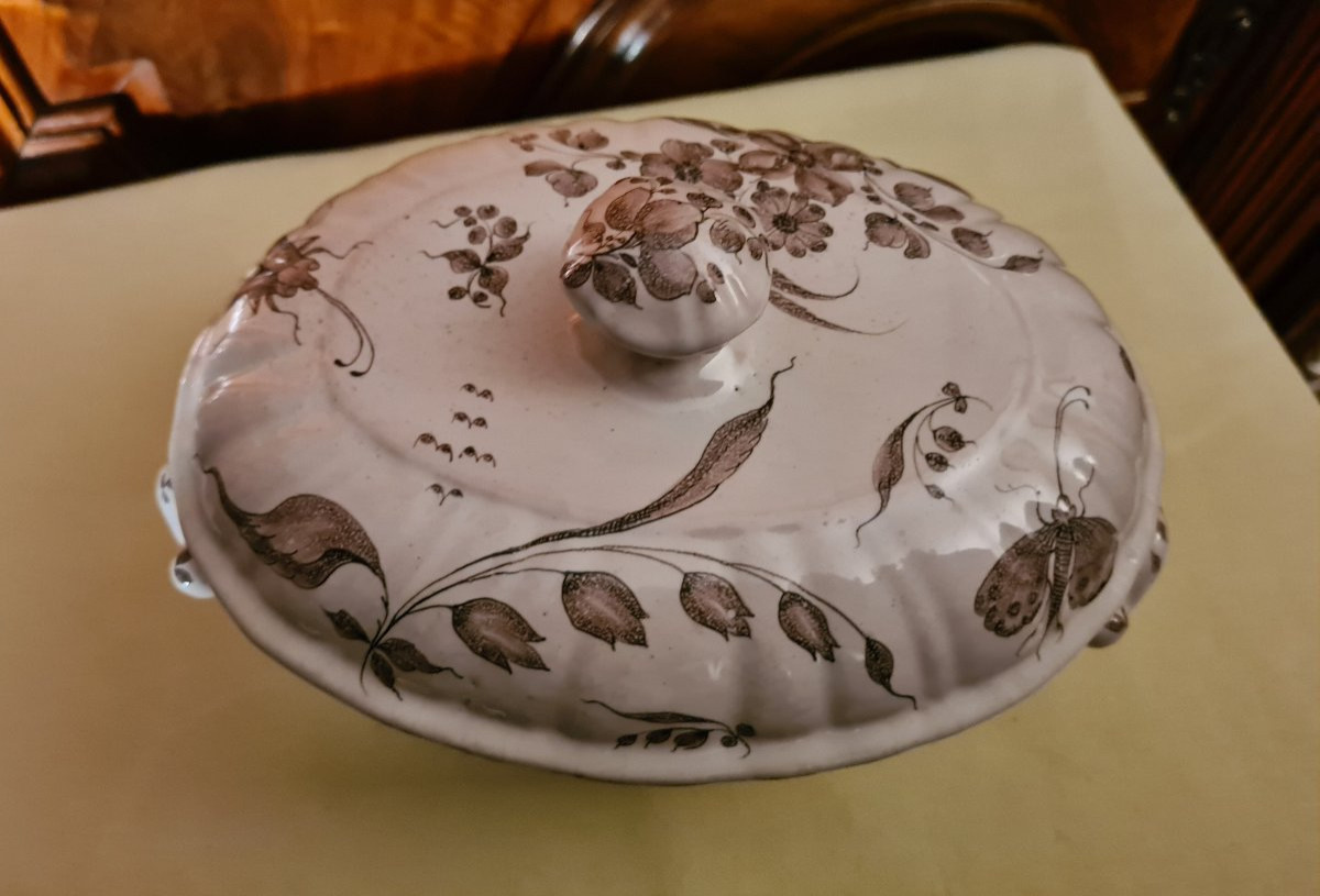 18th Century Boult Earthenware Tureen From Franche-comté-photo-4