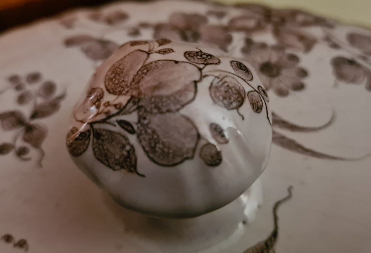 18th Century Boult Earthenware Tureen From Franche-comté-photo-2