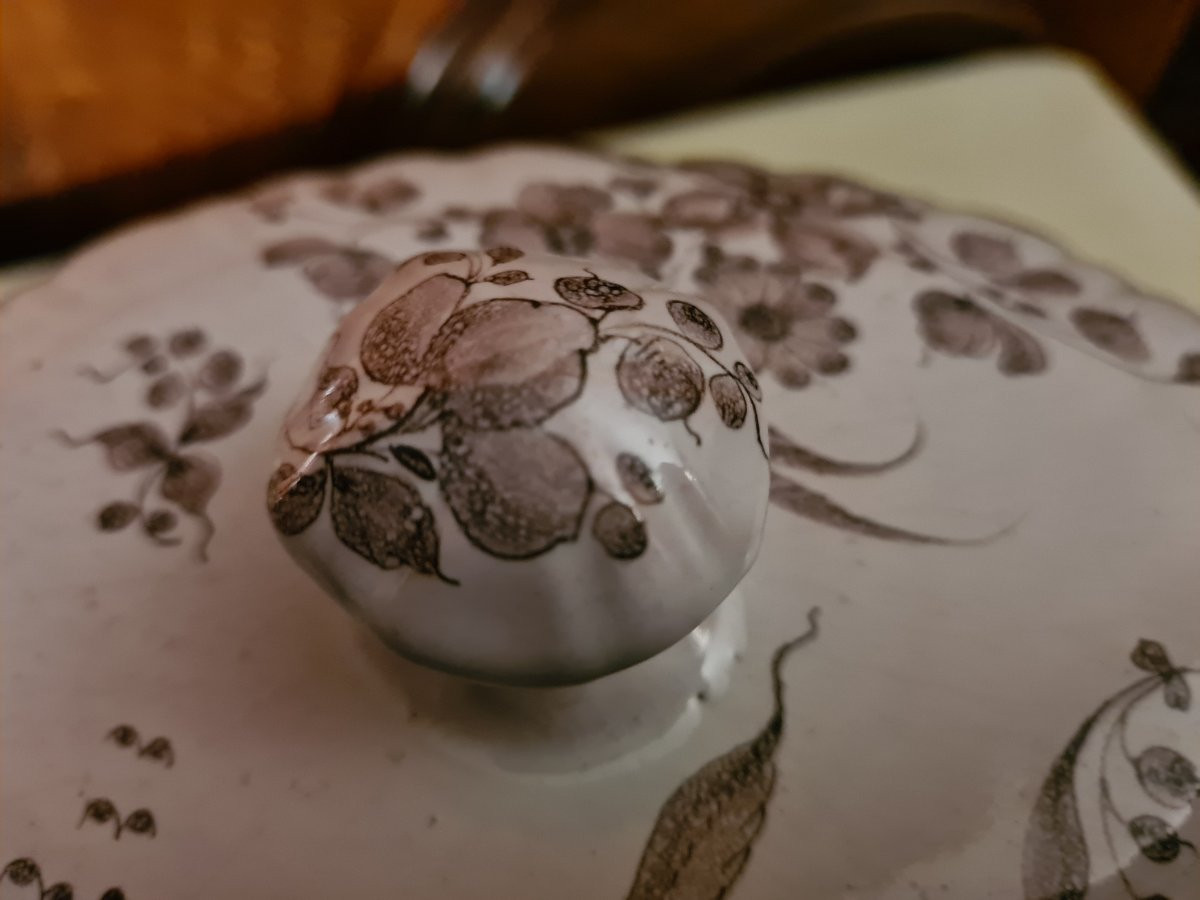 18th Century Boult Earthenware Tureen From Franche-comté-photo-8