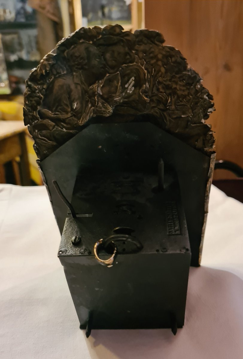 Miniature Comtoise Clock, 19th Century, Bailly-maitre, Morez (jura)-photo-2