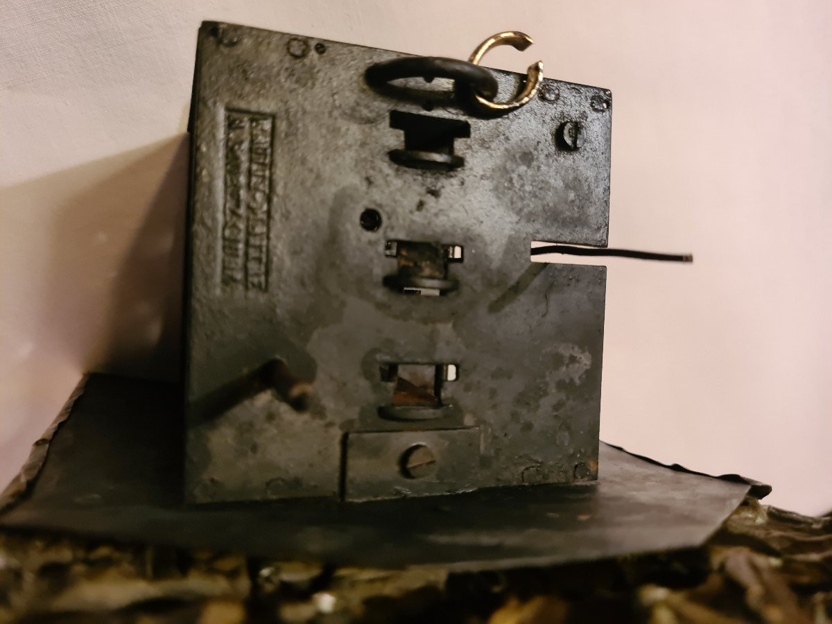 Miniature Comtoise Clock, 19th Century, Bailly-maitre, Morez (jura)-photo-4