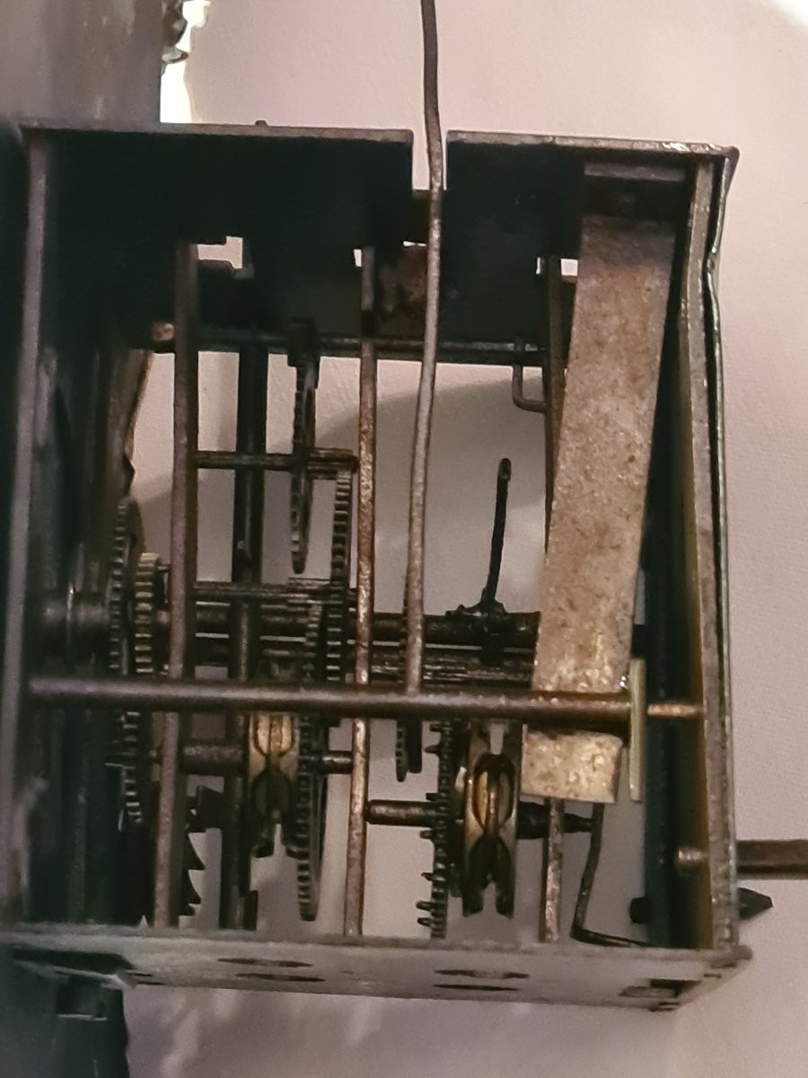 Miniature Comtoise Clock, 19th Century, Bailly-maitre, Morez (jura)-photo-3