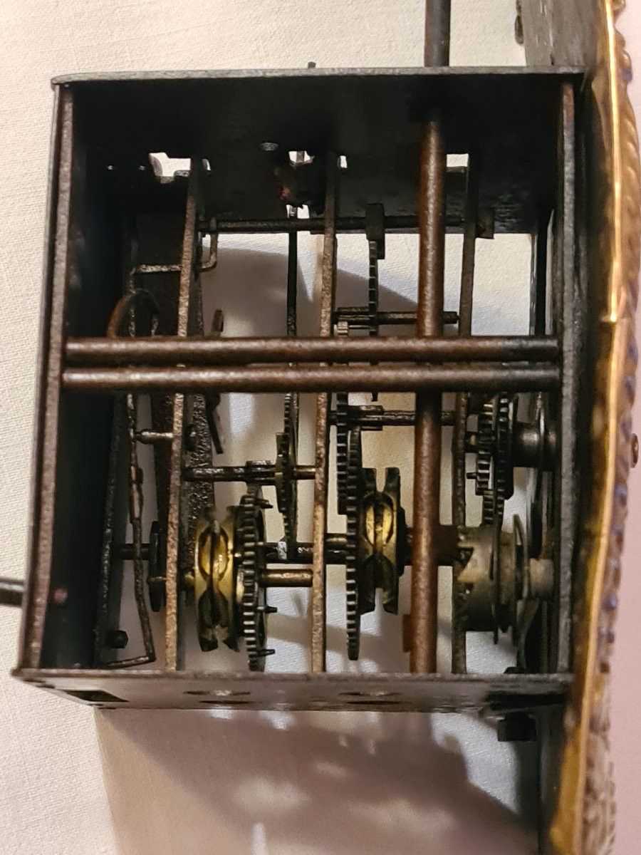 Miniature Comtoise Clock, 19th Century, Bailly-maitre, Morez (jura)-photo-4