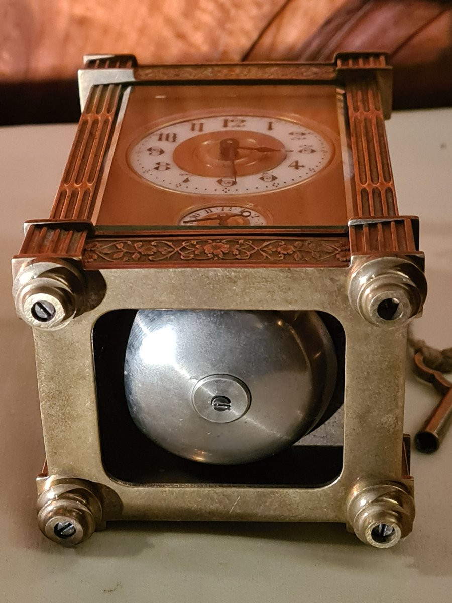 Pendulette d'Officier 19 éme à sonnerie-photo-4