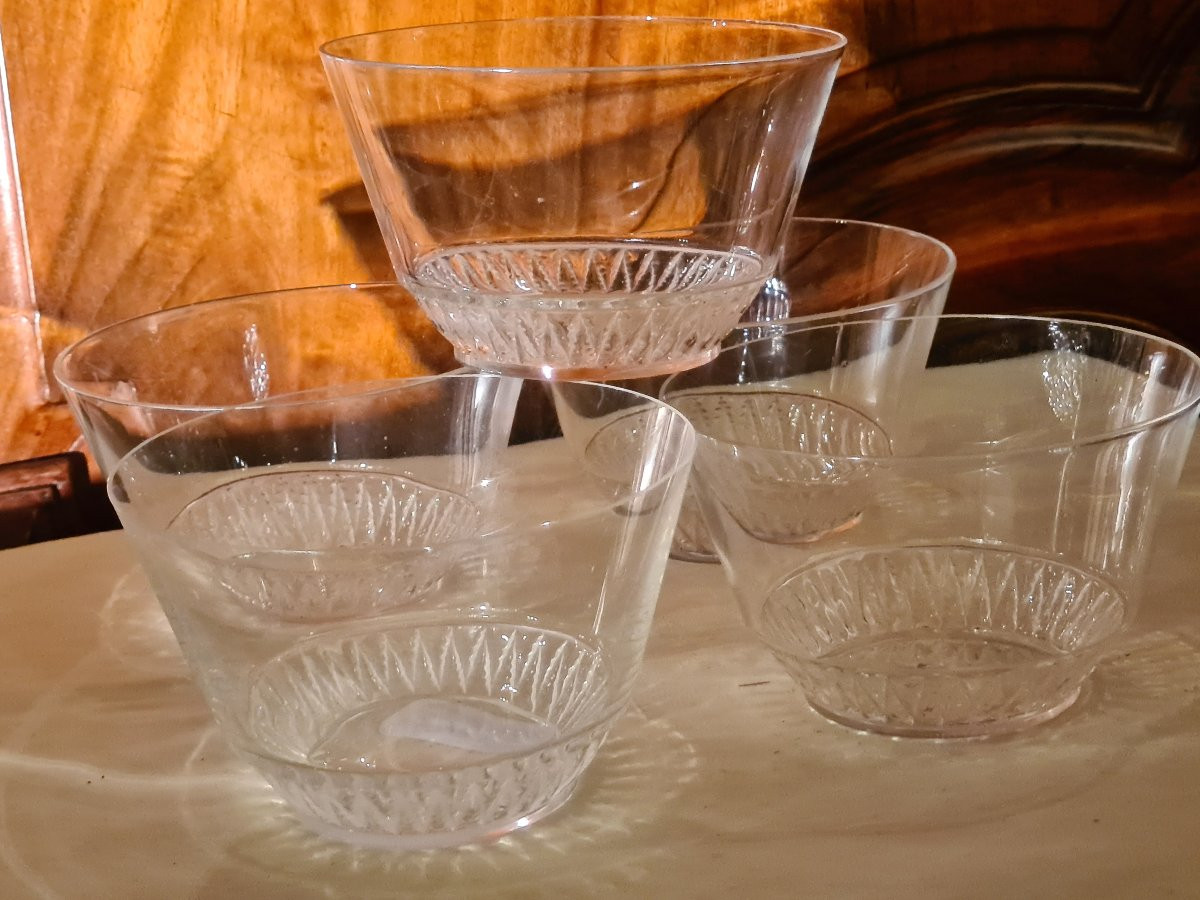 5 Bols modèle Bourgueil signé René Lalique-photo-4
