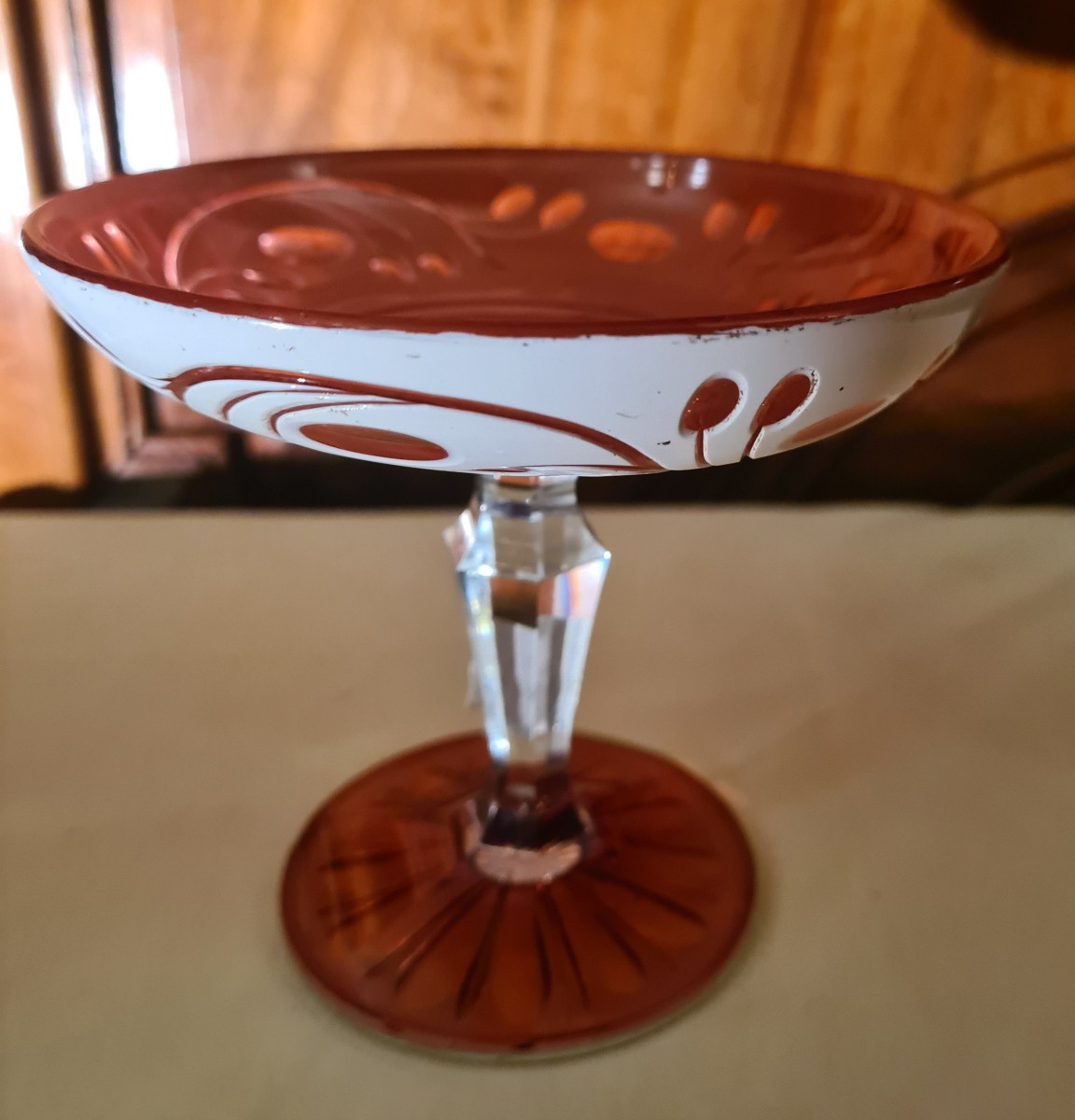 Coupelle en cristal Overlay