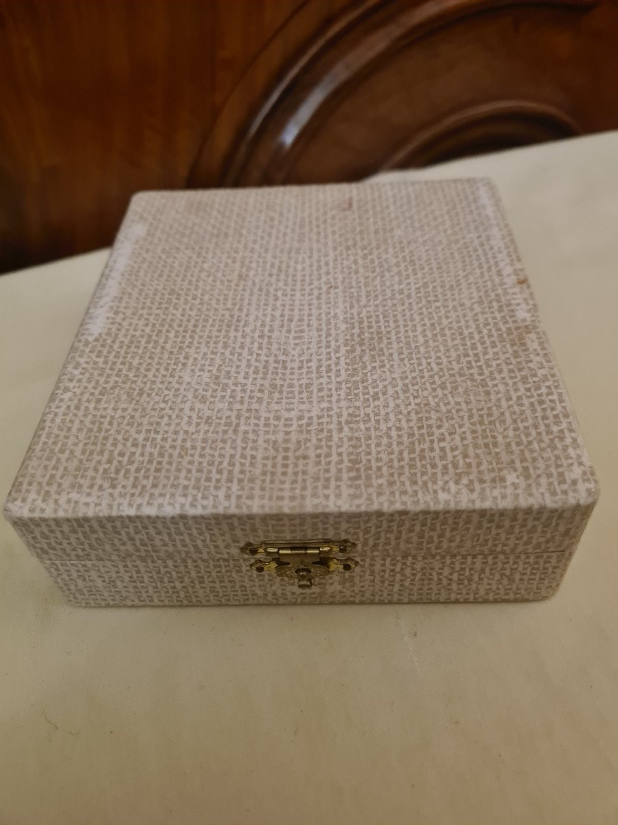 12 Mocha Spoons And Their Box, Christofle Marly Model-photo-4