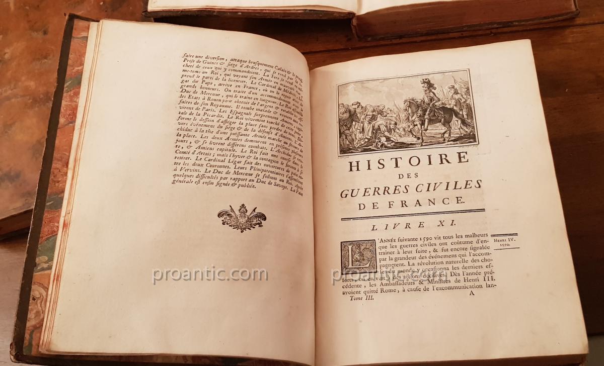 Ancient Books History Of Civil Wars Of France (davila)-photo-6