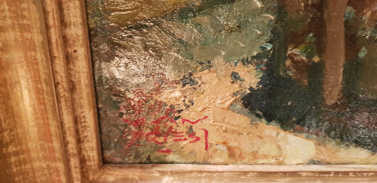 Tableau Orientaliste De Dick Van Driest-photo-2