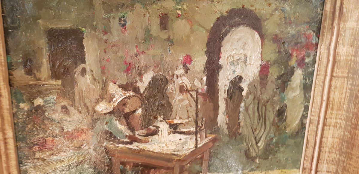 Tableau Orientaliste De Dick Van Driest-photo-3