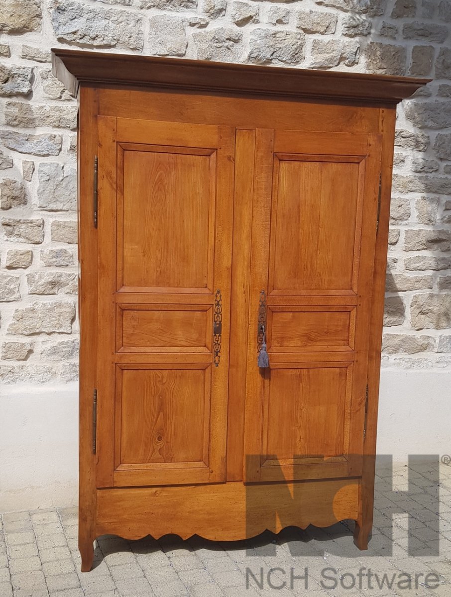 Petite Armoire De Valet En Hêtre 19 ème