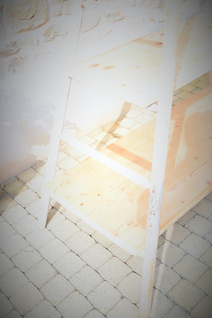 Painter's Ladder Transformed Into A Shelf-photo-5