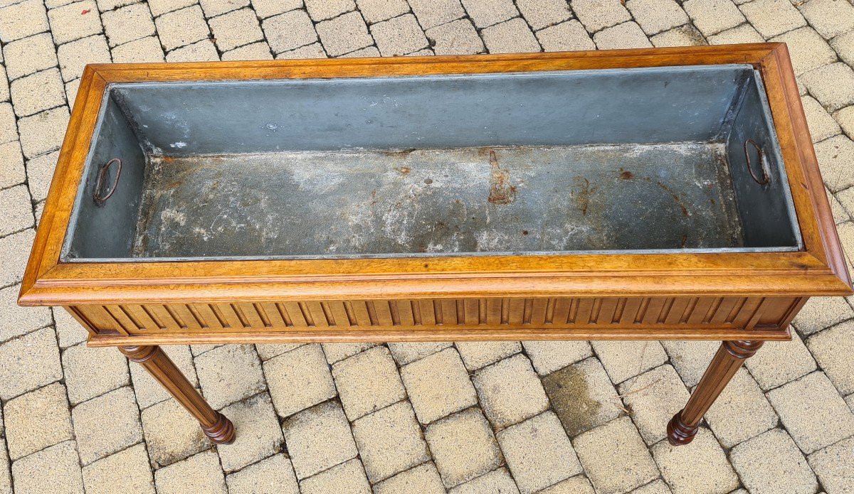 Louis XVI Style Walnut Planter-photo-2