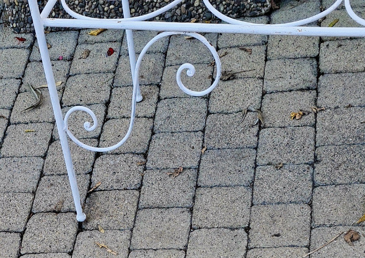 Wrought Iron Garden Bench-photo-3
