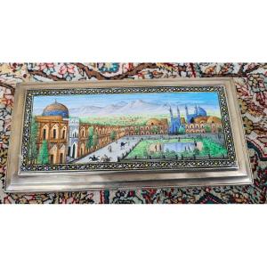 Silver Enamel Box "the Blue Mosque"