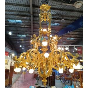 Gilt Bronze Chandelier