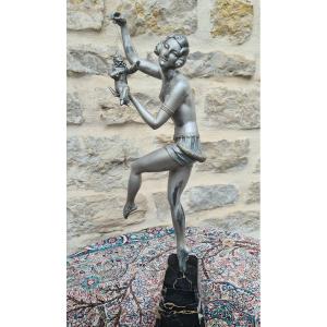 Statue Art Déco Régule Danseuse à La Marionnette
