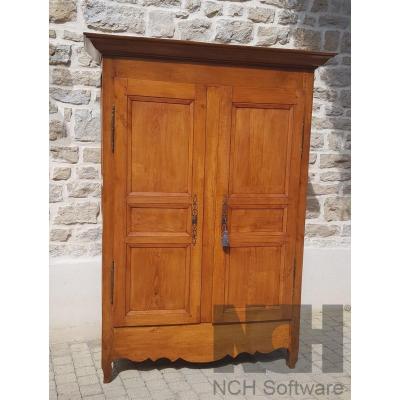 Petite Armoire De Valet En Hêtre 19 ème