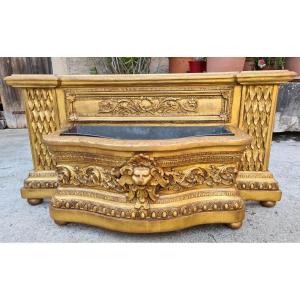 Planter In Golden Wood Napoleon III Period