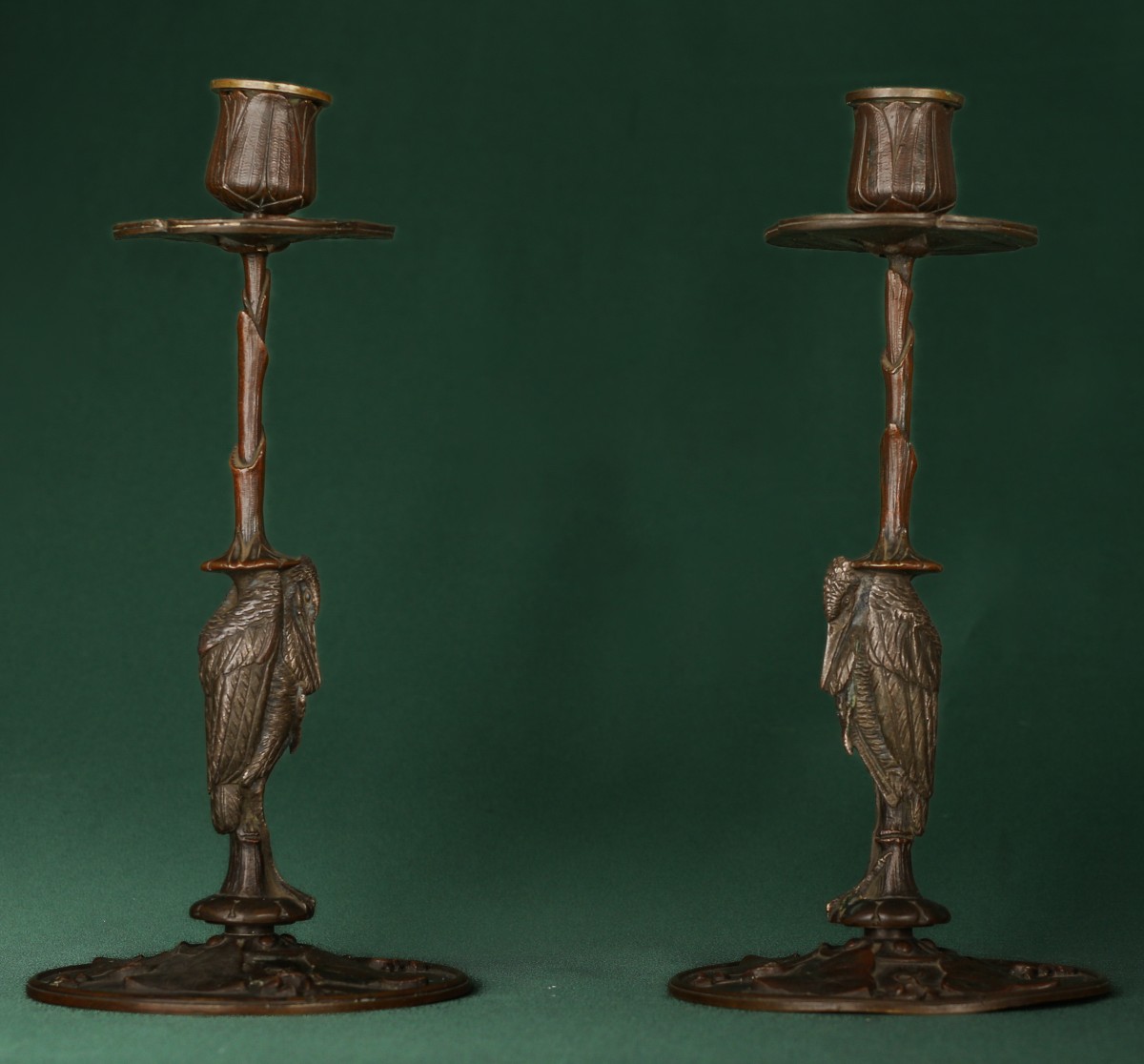 Pair Of Marabout Candlesticks-photo-2