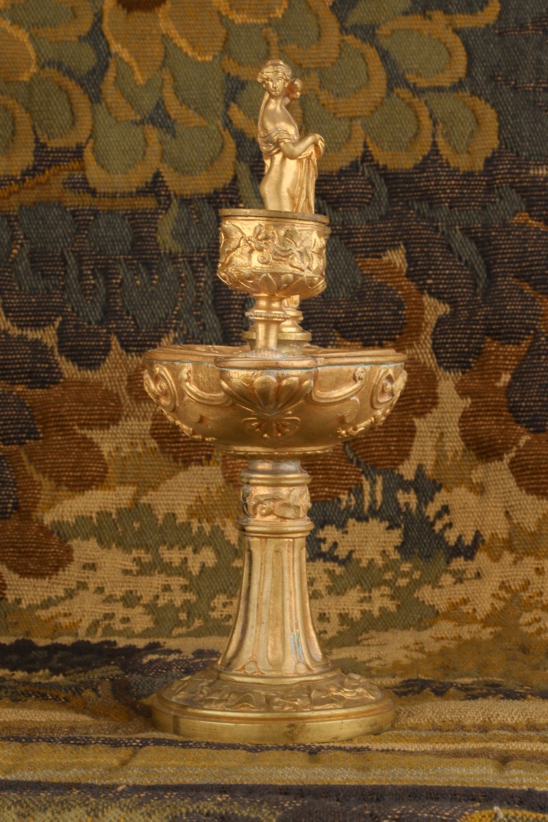 Gilded Bronze Candle Holder-photo-3