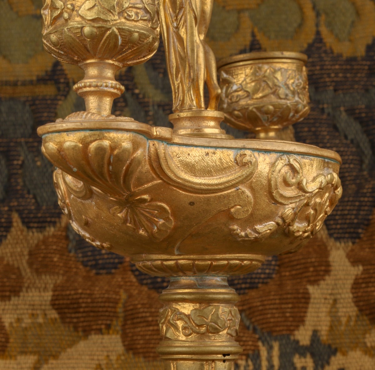 Gilded Bronze Candle Holder-photo-4