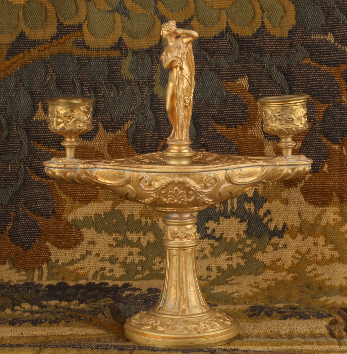 Gilded Bronze Candle Holder